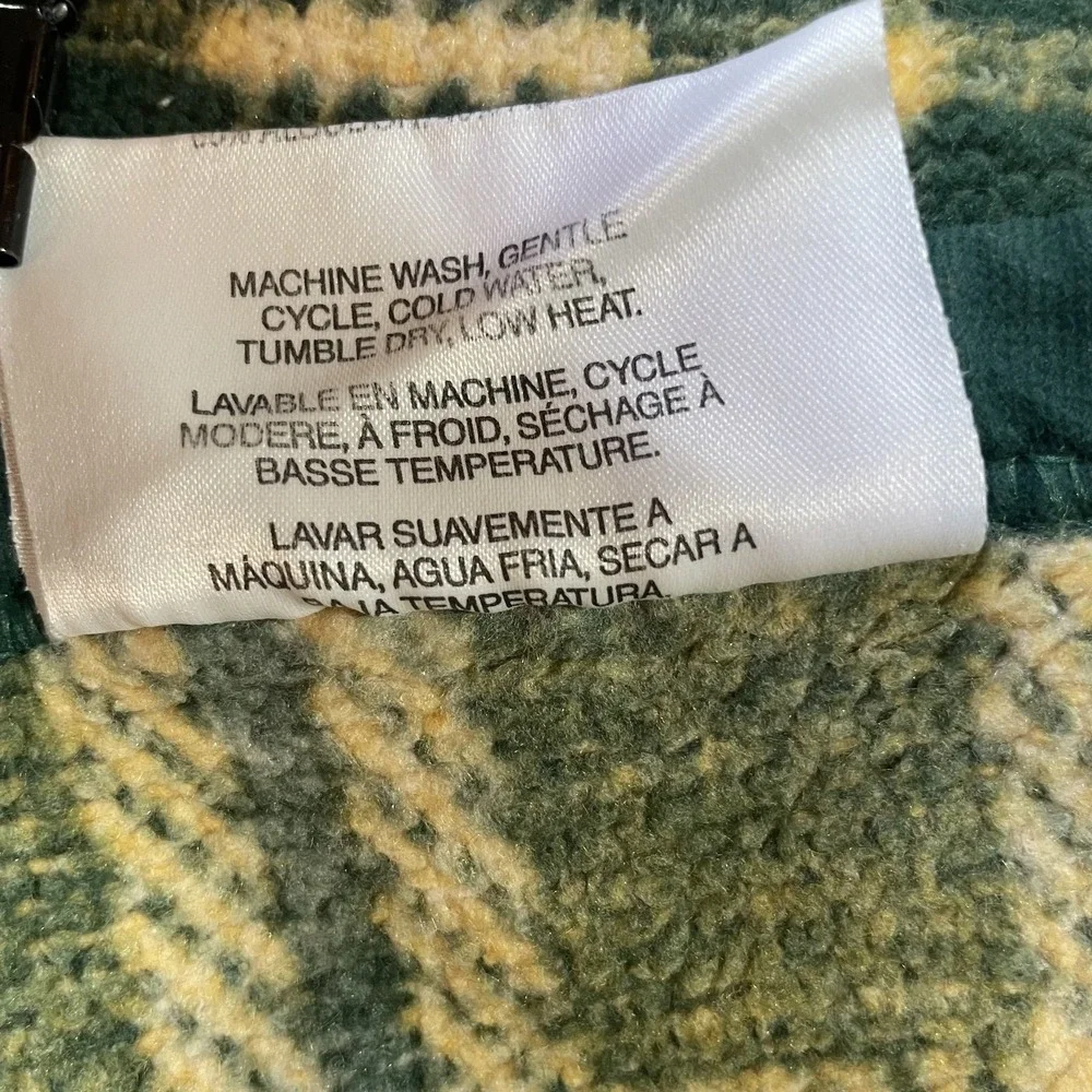 Vintage Biederlack Of America Plaid Botanical Blanket Green Yellow White 60